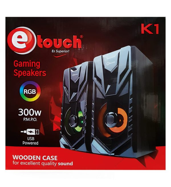 BOCINA / PARLANTE GAMING ILUMINACION RGB 6 WATTS RMS ETOUCH®