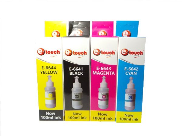 TINTA IMPRESORA EPSON ECOTANK GENUINA ETOUCH® SERIES L #664 4PACK 100ML